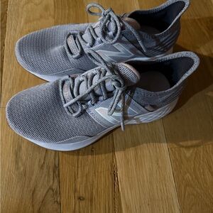 New Balance Light Gray Athletic Sneakers